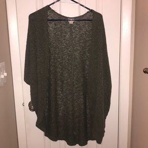 Army green shawl - Massimo - Medium